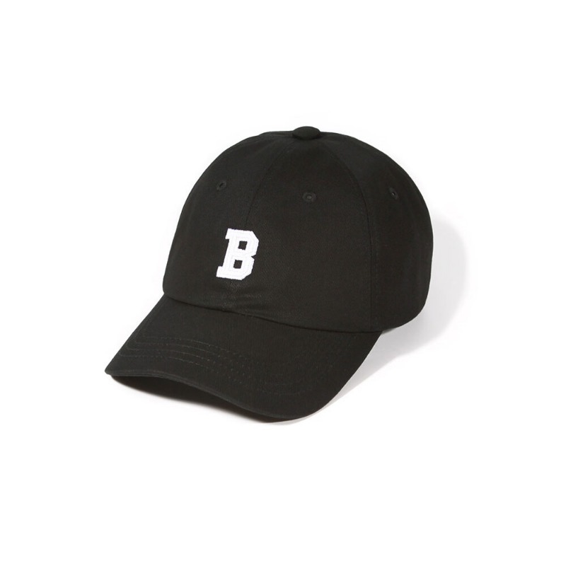 벗딥) B LOGO CURVED CAP (BLACK)