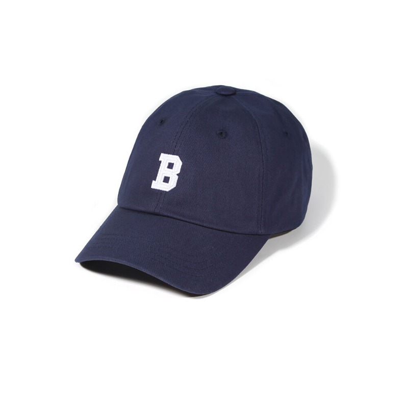 벗딥) B LOGO CURVED CAP (DEEP BLUE)